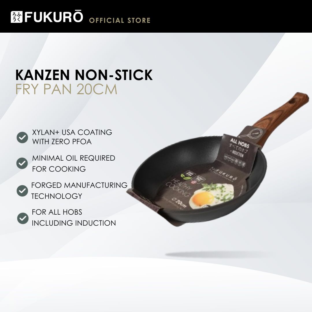 HH 3001 – Fukuro Kanzen Forged Non-Stick Fry Pan 20cm – With Packaging
