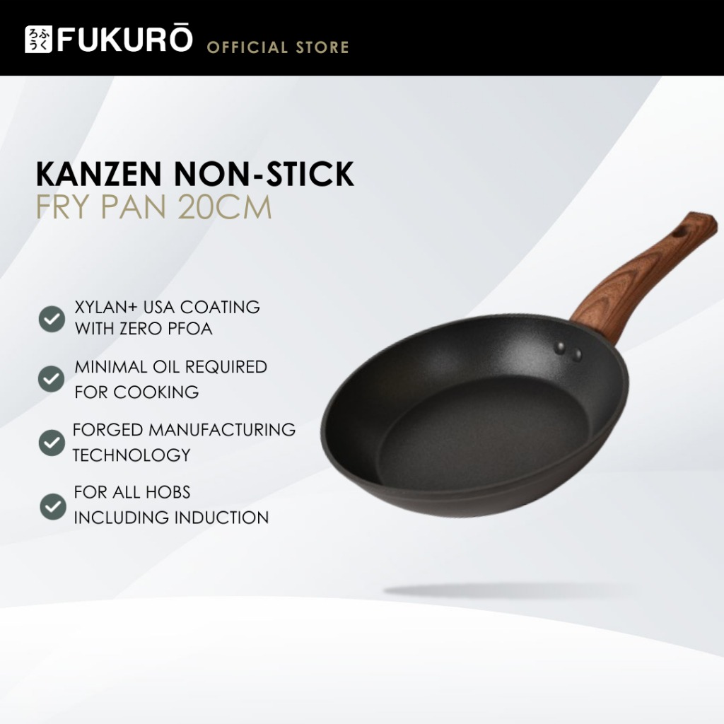 HH 3001 – Fukuro Kanzen Forged Non-Stick Fry Pan 20cm – Without Packaging