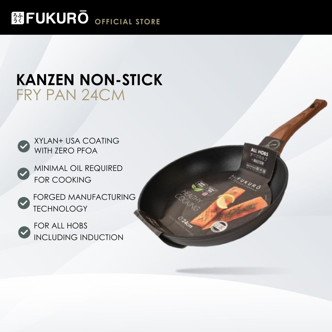 HH3002 – Fukuro Kanzen Forged Non-Stick Fry Pan 24cm – With Packaging