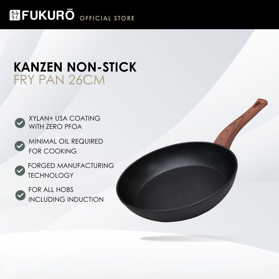 HH3003 – Fukuro Kanzen Forged Non-Stick Fry Pan 26cm – Without Packaging