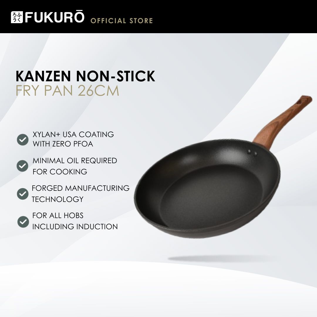 HH3003 – Fukuro Kanzen Forged Non-Stick Fry Pan 26cm – Without Packaging