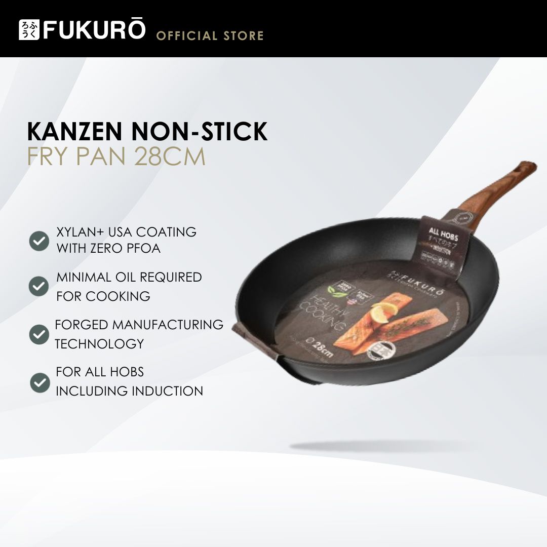 HH3004 – Fukuro Kanzen Forged Non-Stick Fry Pan 28cm – With Packaging