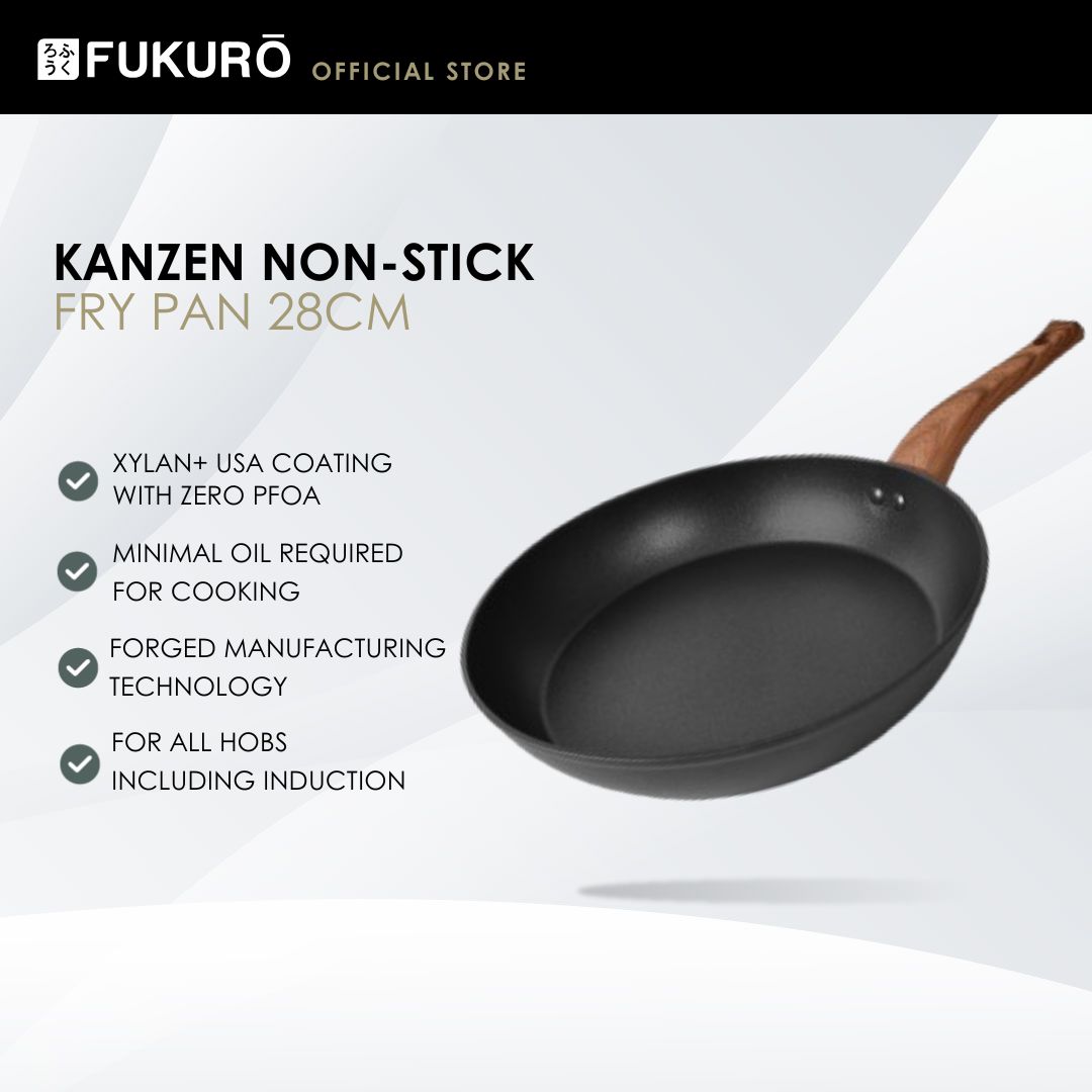 HH3004 – Fukuro Kanzen Forged Non-Stick Fry Pan 28cm – Without Packaging