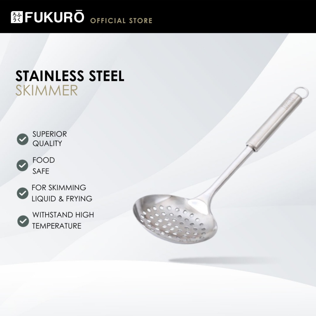 HH 0354 – Fukuro Stainless Steel Skimmer – Without Packaging