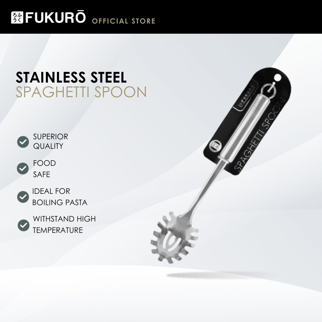 HH 0356 – Fukuro Stainless Steel Spaghetti Spoon – With Packaging