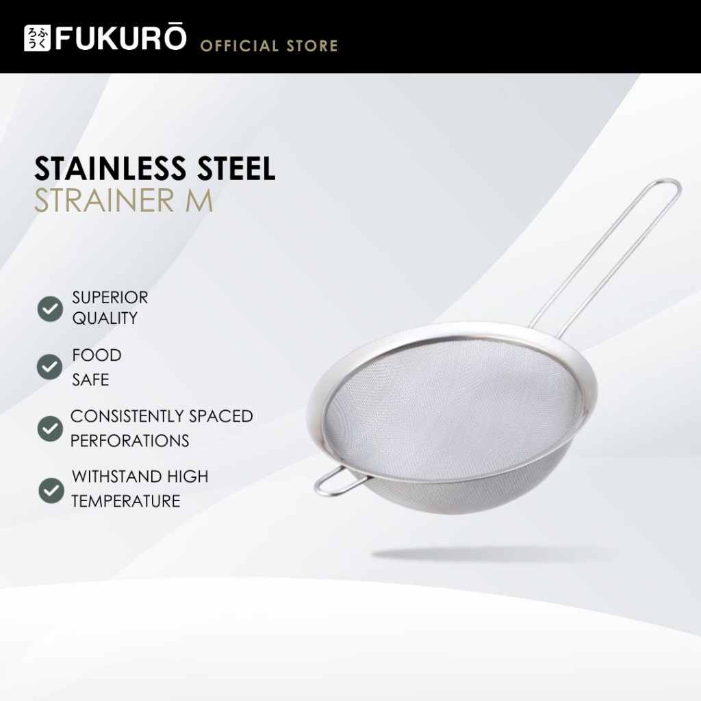 HH 0360 – Fukuro Stainless Steel Strainer M – Without Packaging