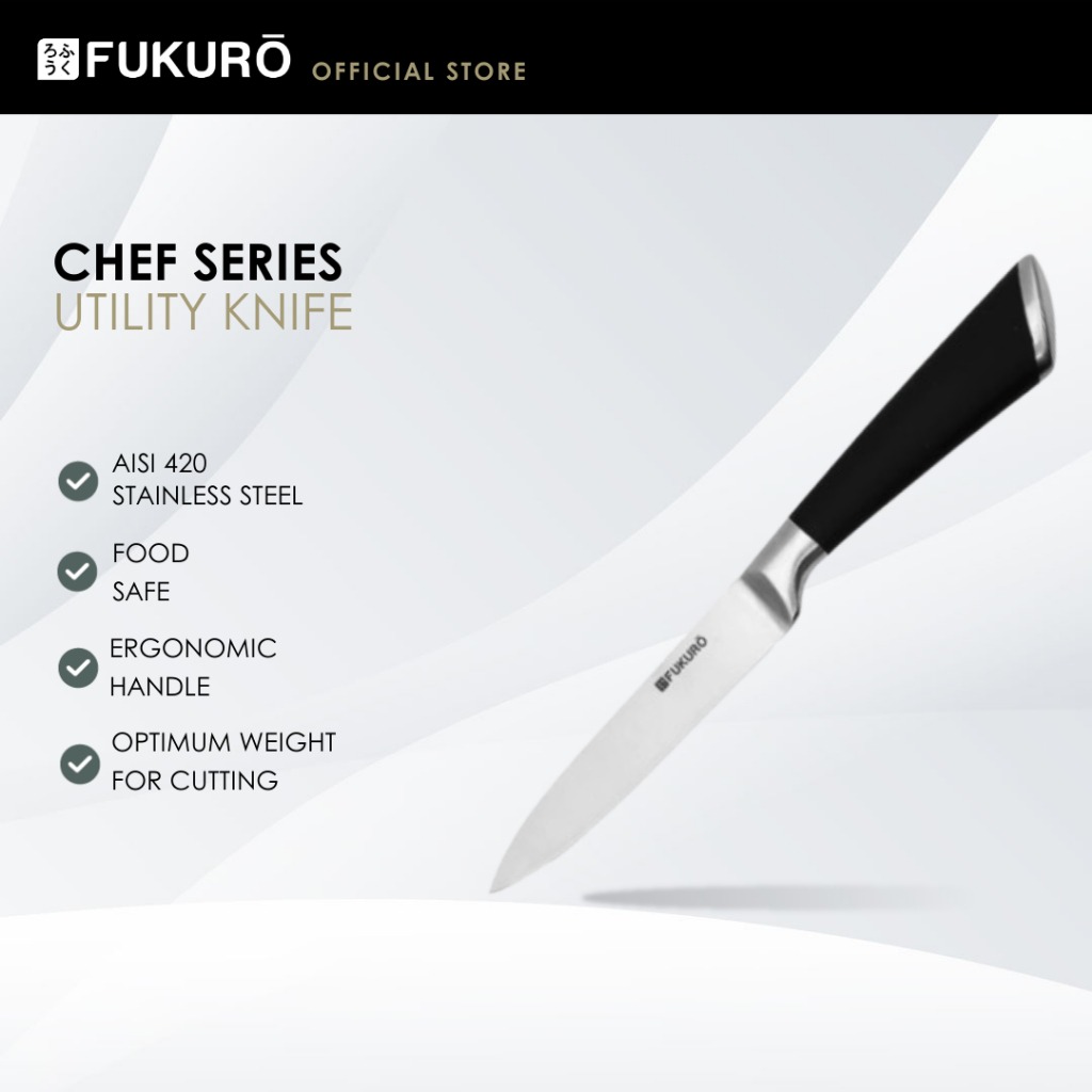 HH 0379 – Fukuro Chef Series Utility Knife 4.5 – Without Packaging
