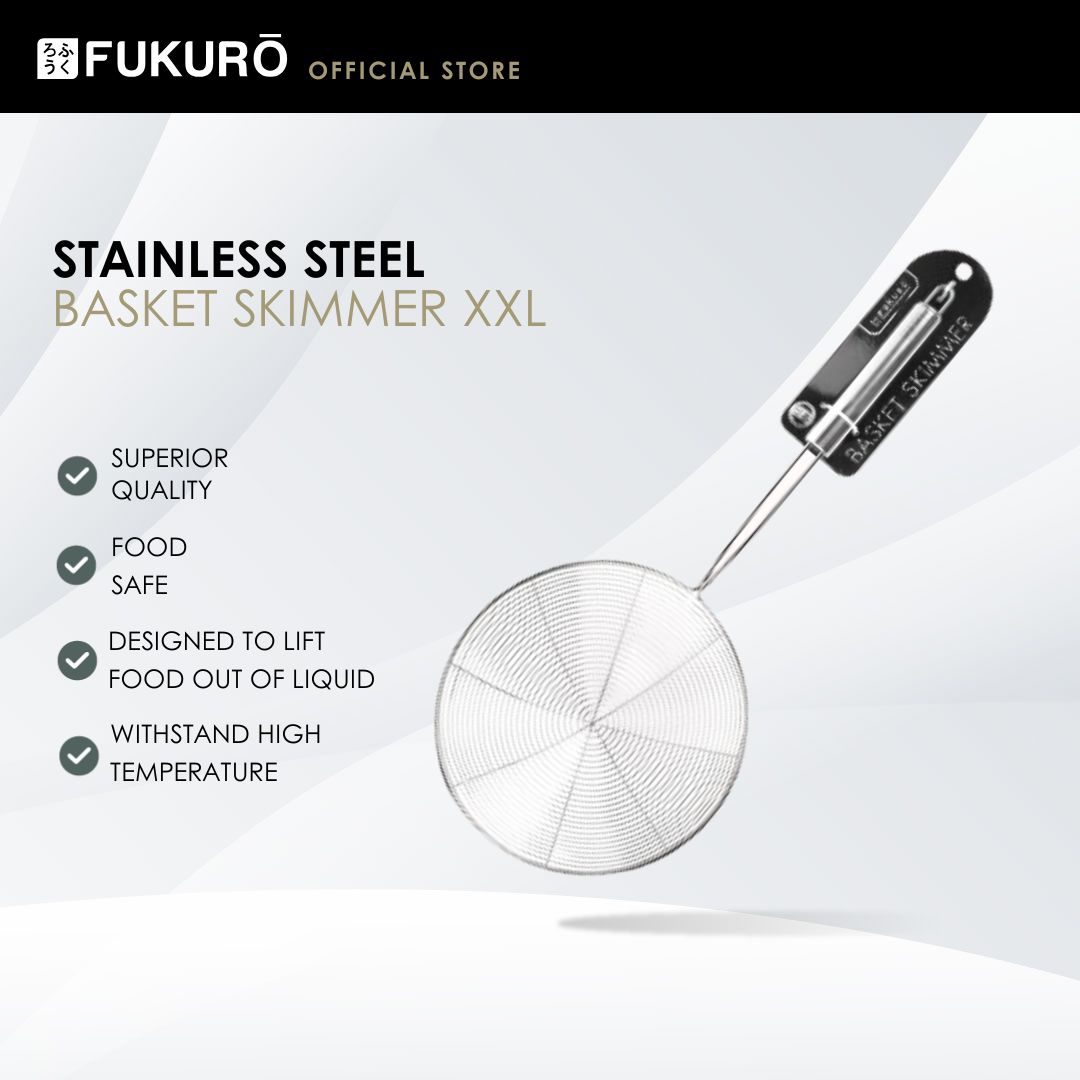 HH 1000 – Fukuro Stainless Steel Basket Skimmer XXL – With Packaging