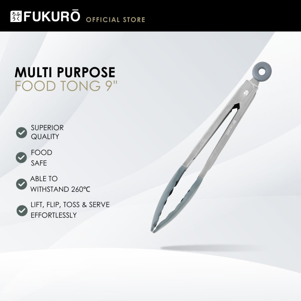 HH 0374 – Fukuro Multi Purpose Food Tong 9 -Without Packaging