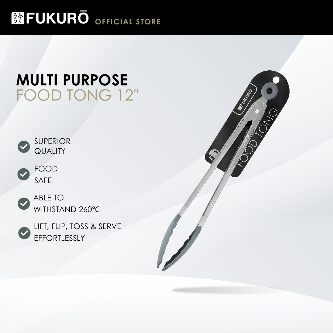 HH 0375 – Fukuro Multi Purpose Food Tong 12 – With Packaging