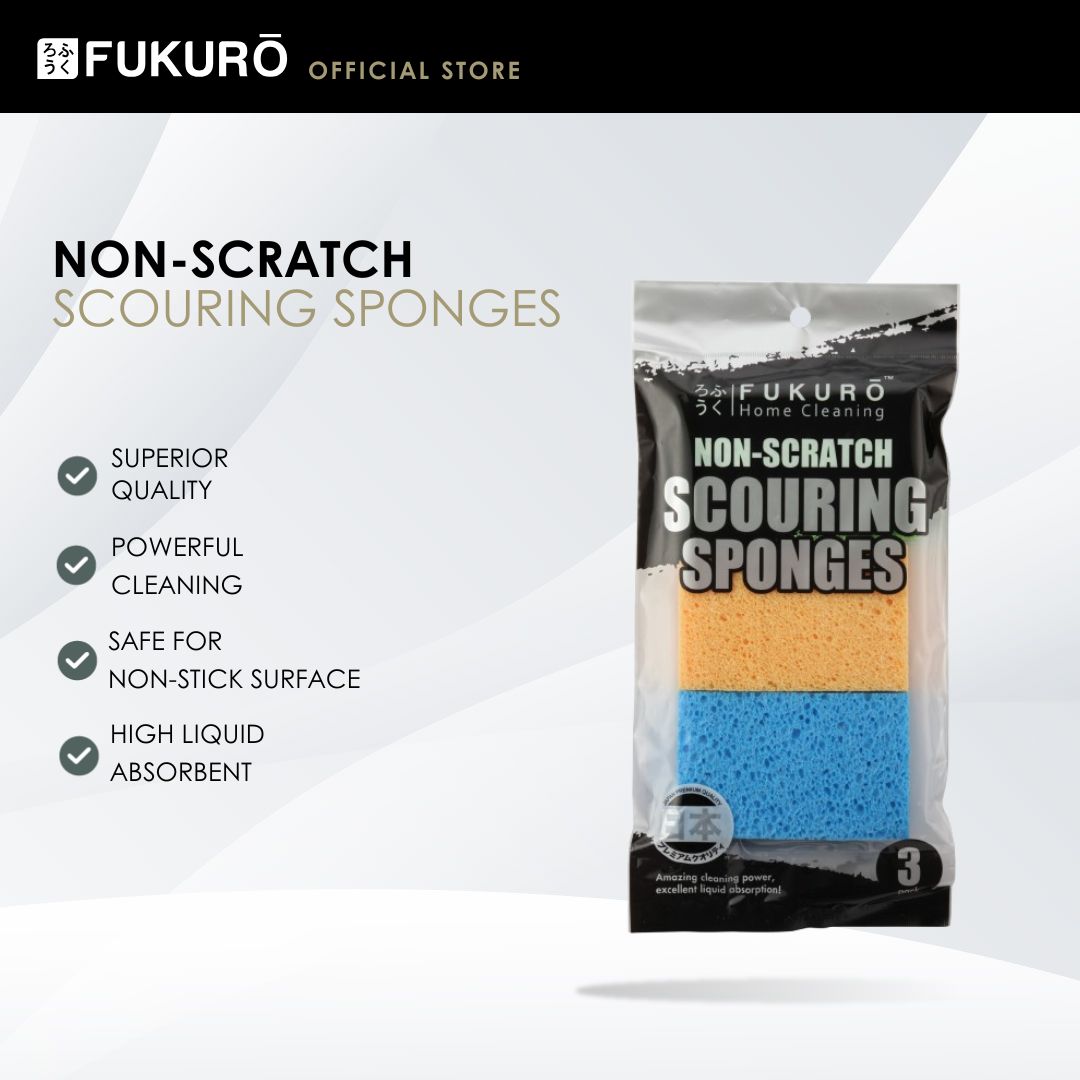 HH 2006 – Fukuro Zero-Scratch Cellulose Sponges (3 pcs) – With Packaging