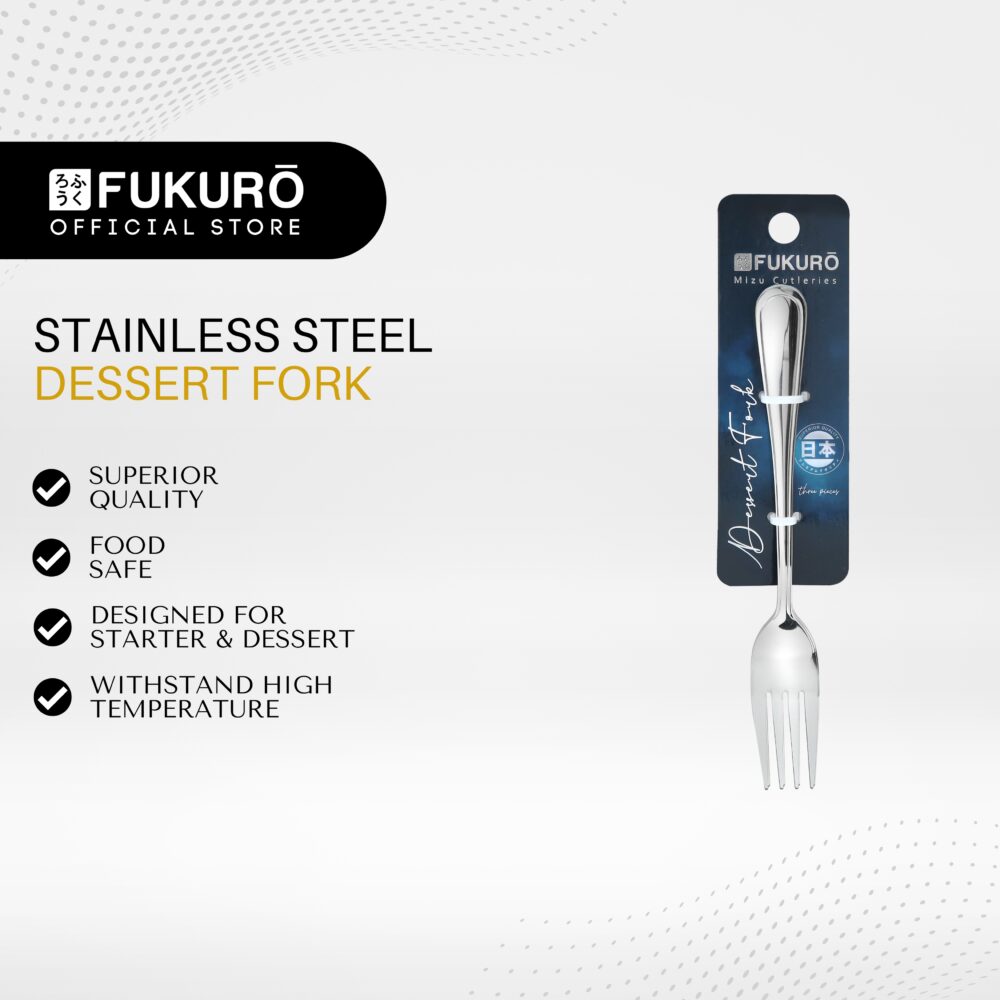 Fukuro Mizu Stainless Steel Dessert Fork (3 pcs)