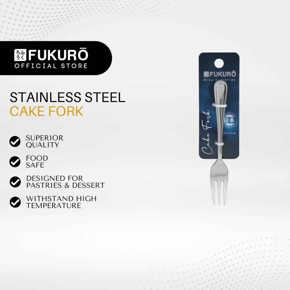 Fukuro Mizu Stainless Steel Cake Fork (3 pcs)