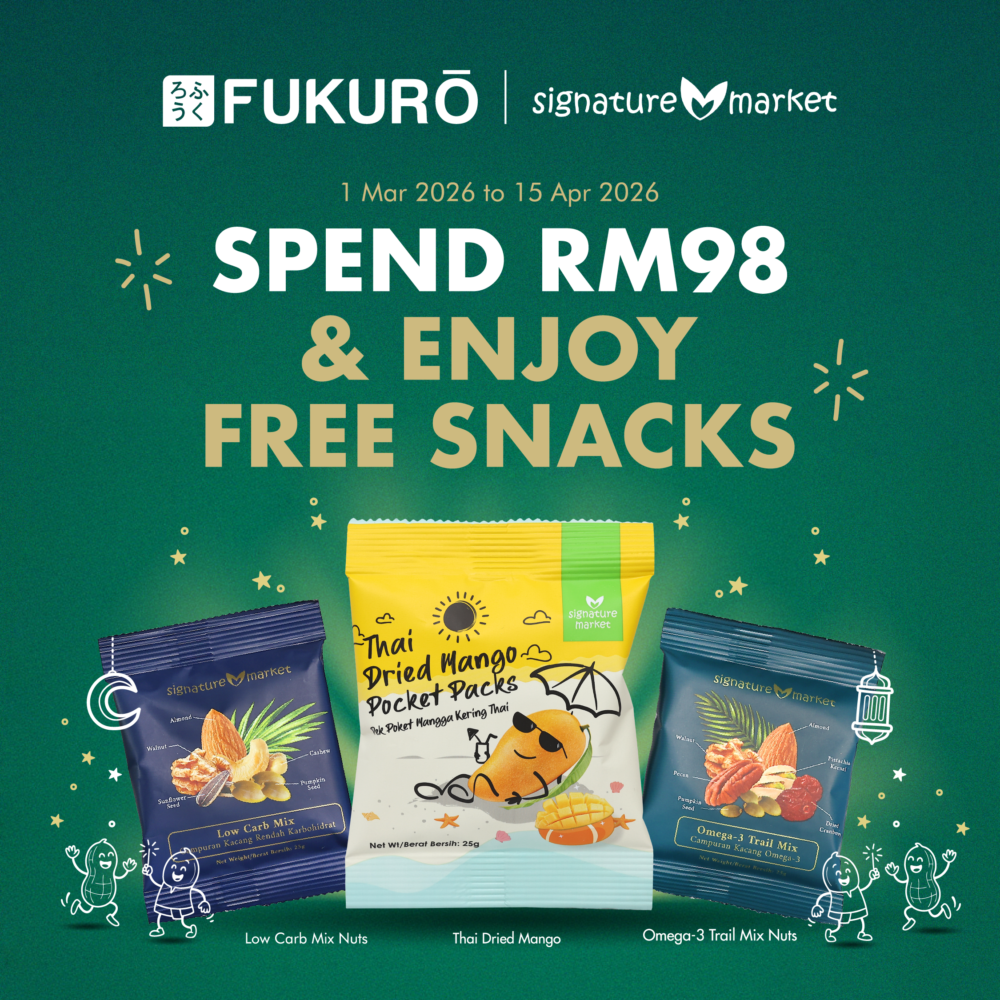 [GWP] Signature Market Dried Fruits & Nuts Sachets (3-Pack)