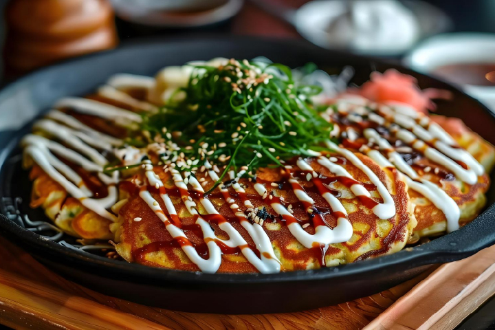 Okonomiyaki: Perfectly Cooked with Fukuro Non-Stick Frying Pan