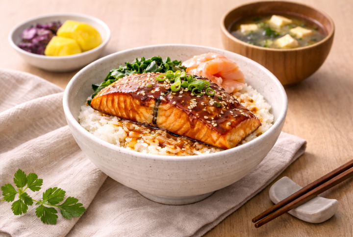 Teriyaki Salmon Bowl: A Flavorful Delight with Fukuro Cookware