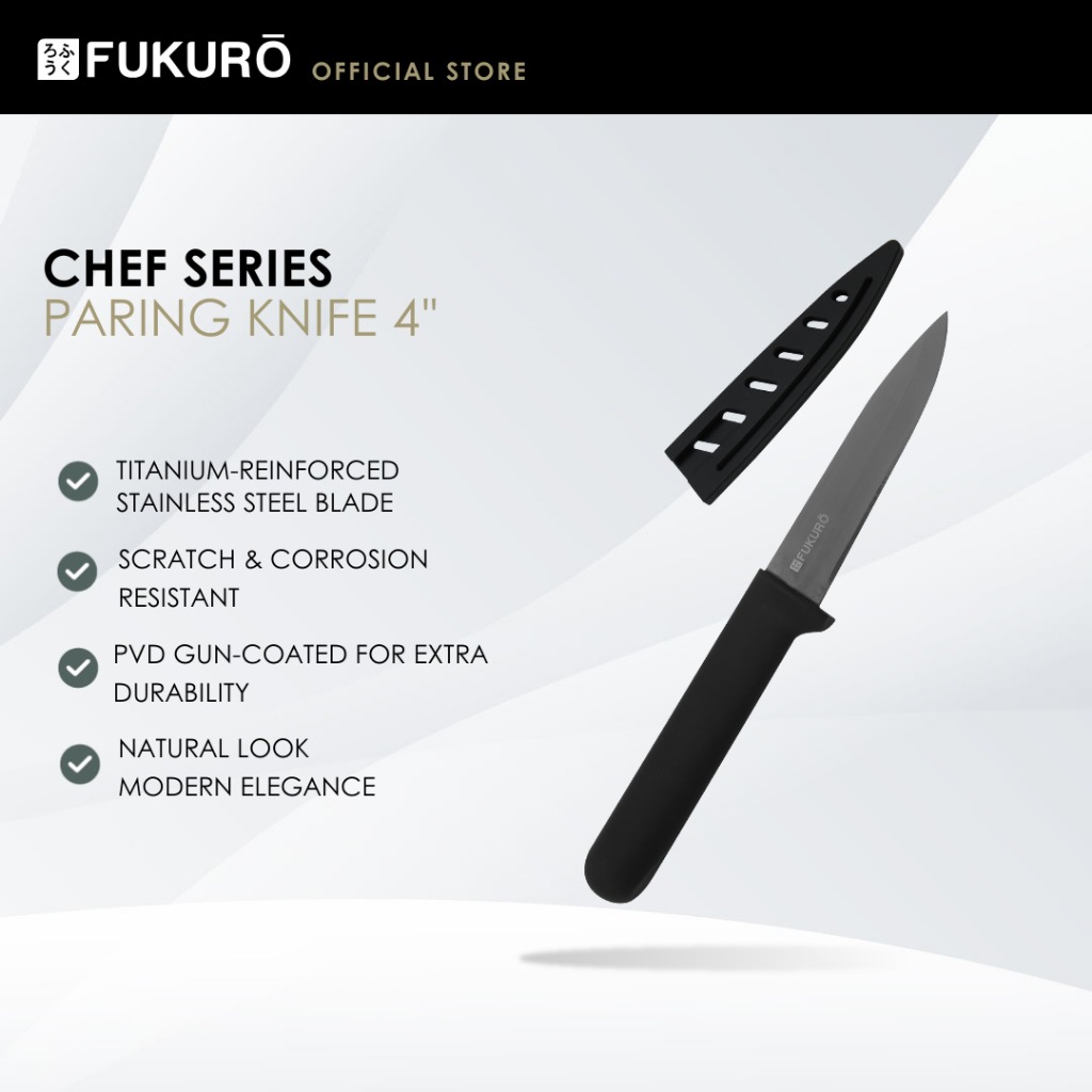 HH 0422 – Fukuro Chef Series Paring Knife 4 – Without Packaging