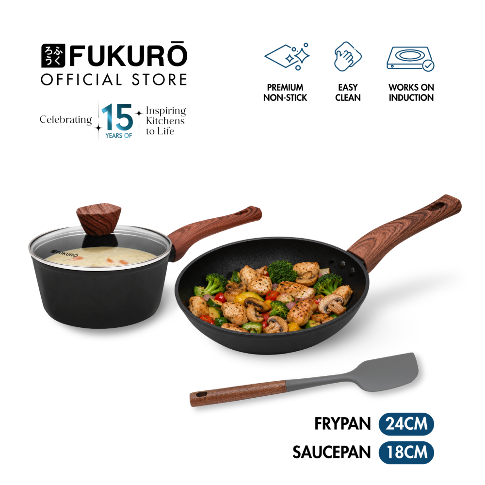 Fukuro Kanzen Cookware Set (FP24 + SP18, Spatula)